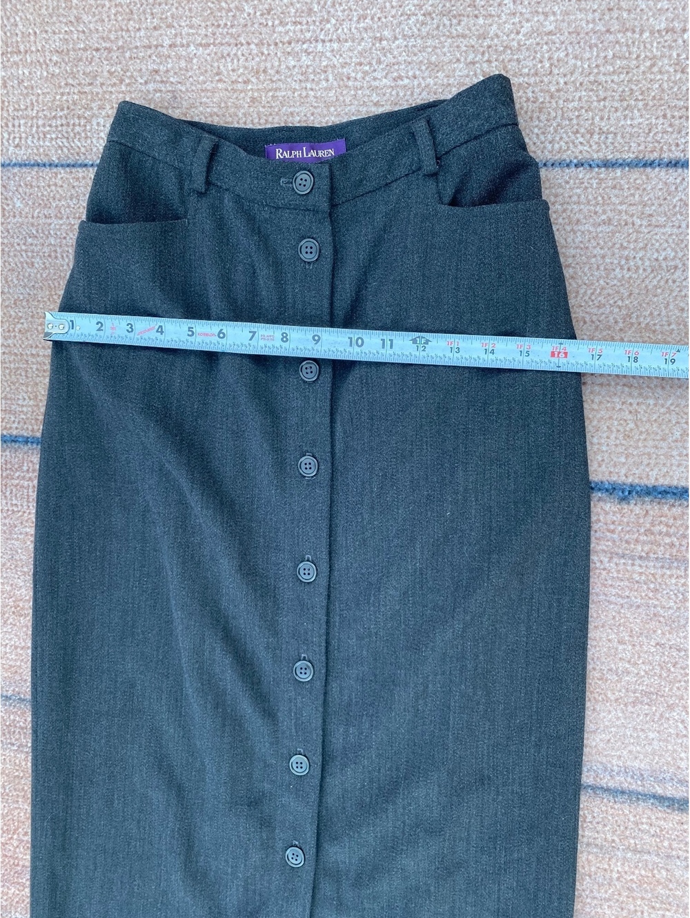 Ralph Lauren collection purple label vintage Americana wool blend button maxi 4 - Picture 5 of 7